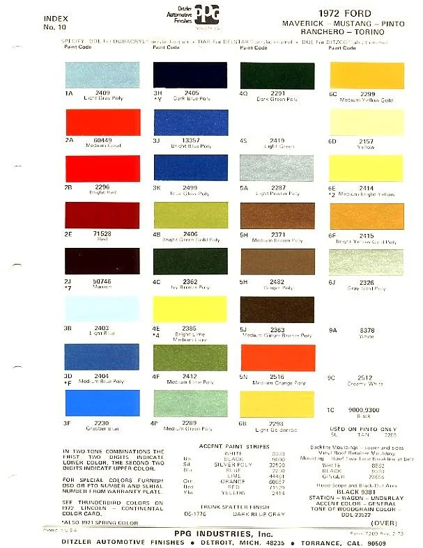 1972mustangcolorcodes Bright.webp
