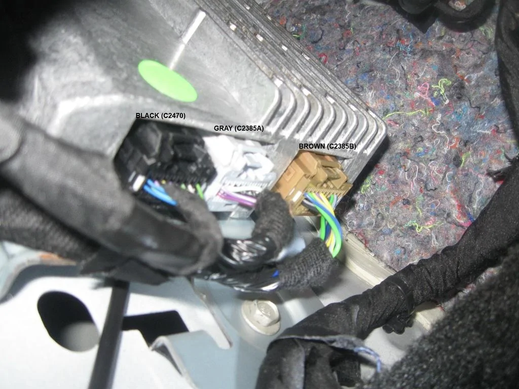 15-17 Mustang DSP (amp) connections in left kick panel.webp