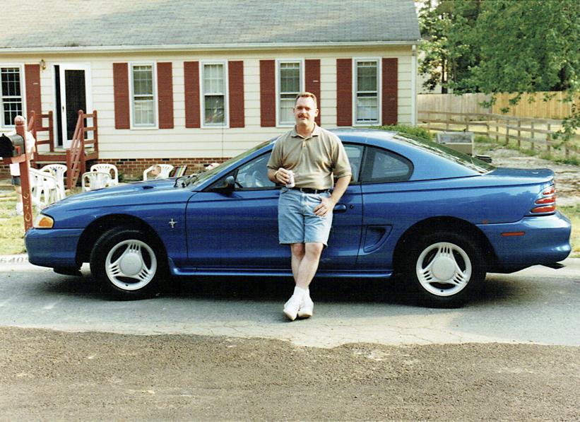 1995 Mustang V6 and Chris.jpg