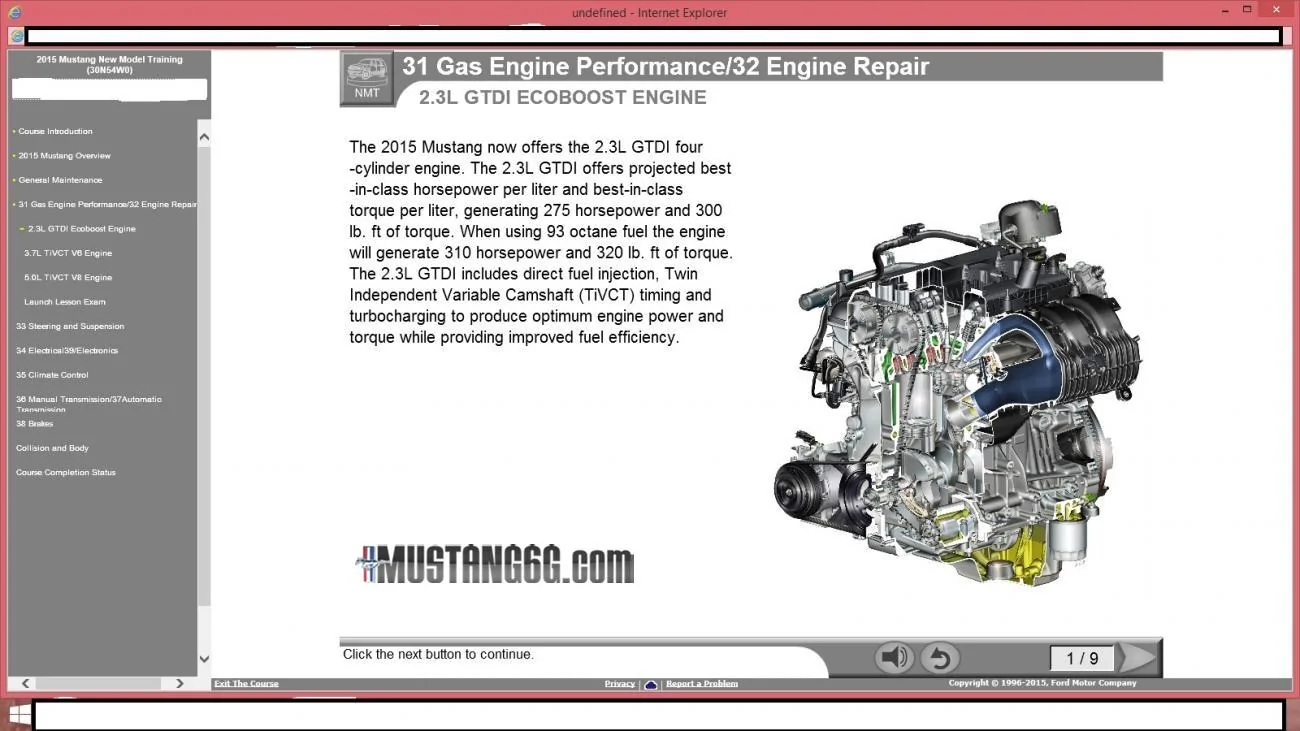 Mustang Training EcoBoost Engine.webp