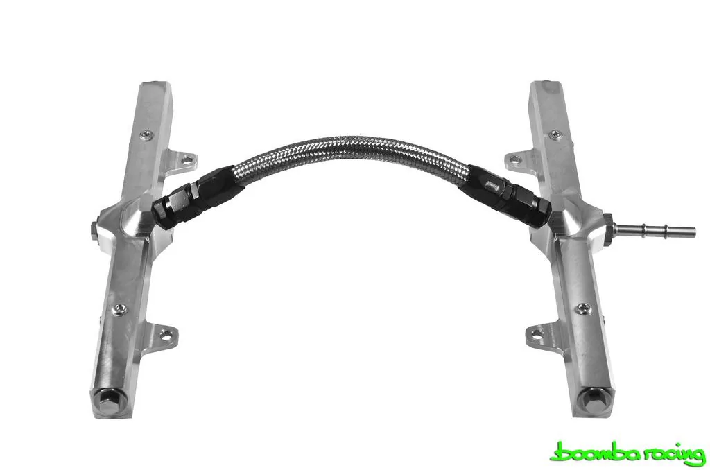 Boomba Racing FUEL RAIL SILVER Compatible with 2003-05 Dodge Neon SRT-4　並行輸入品 Mitsubishi, Evo, 7, 8, 9, Fuel Rail