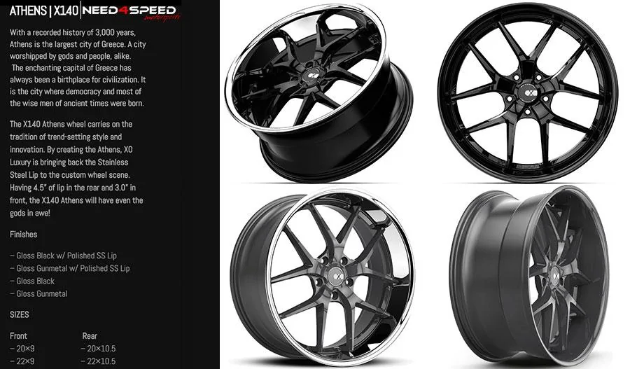 Authorized XO Luxury Wheels Dealer: XF1 Athens Verona Sydney