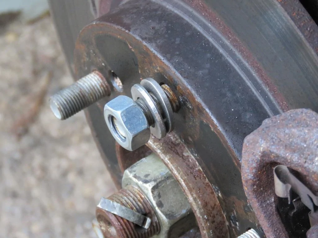Wheel stud installation.webp