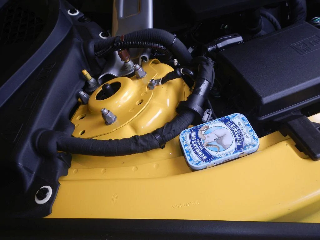 YellowCarBatteryCoverWithWhiteWashersAndClosedSparesTinDSCN5727.webp