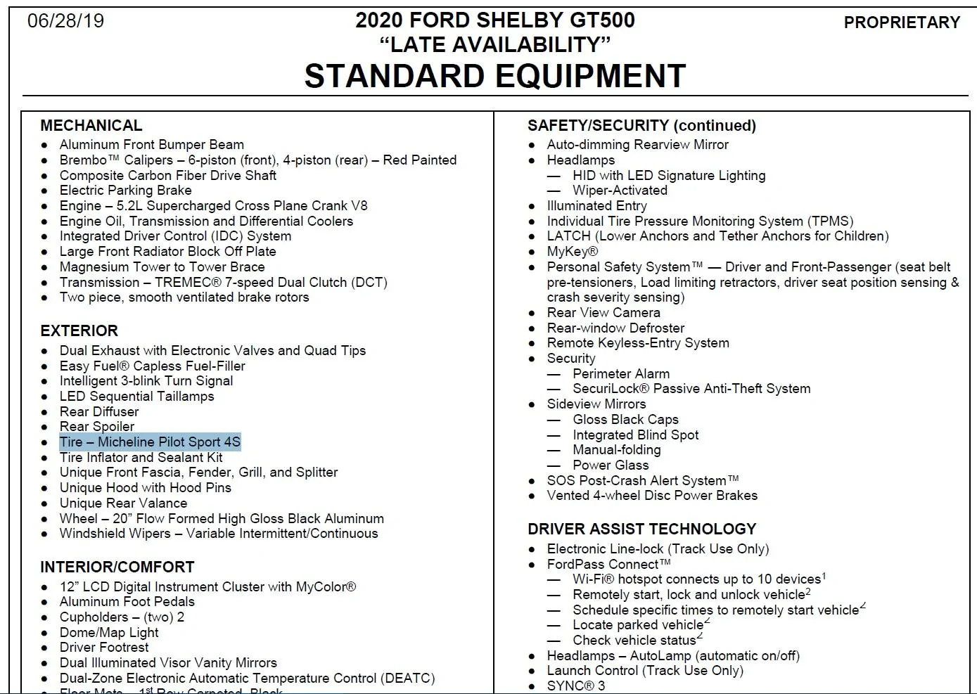 2020 GT500 Order Guide Standard Tires.webp