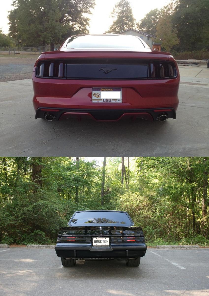 B's 2015 Ford Mustang GT Premium & 1986 Buick GN Rear.jpg