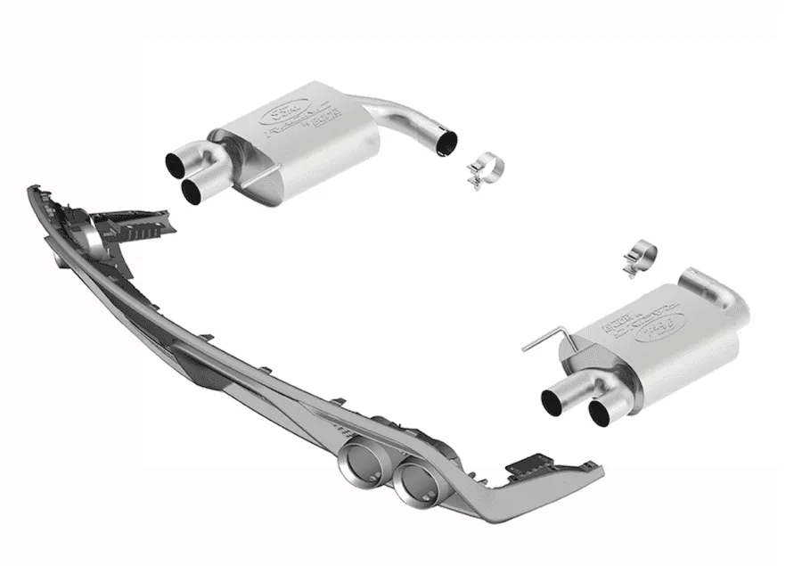 2015-2016 MUSTANG GT 5.0L SPORT MUFFLER KIT WITH GT350 EXHAUST TIPS AND LOWER VALANCE.webp