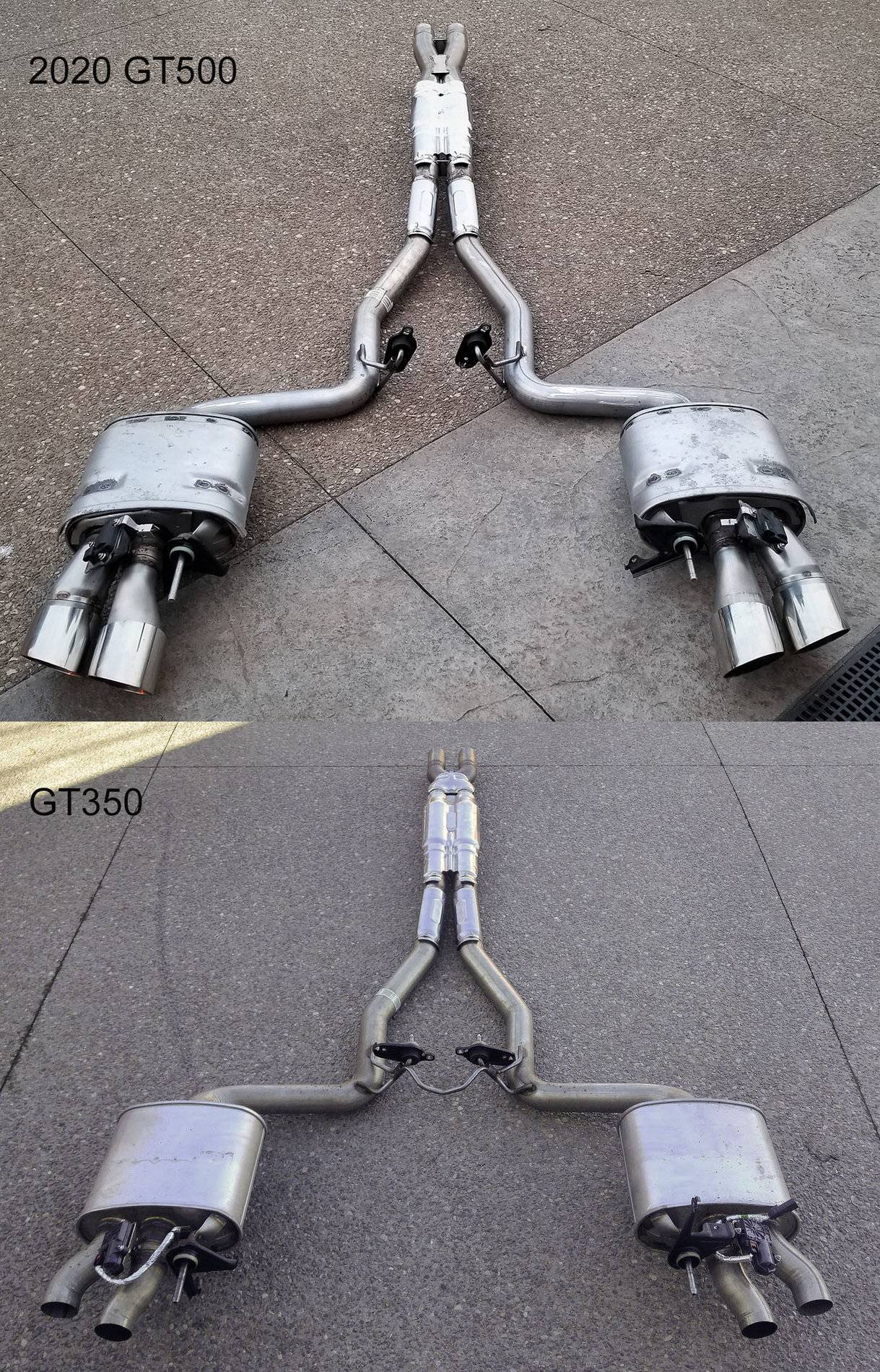 zz GT500 and GT350 exhaust comparison.jpg