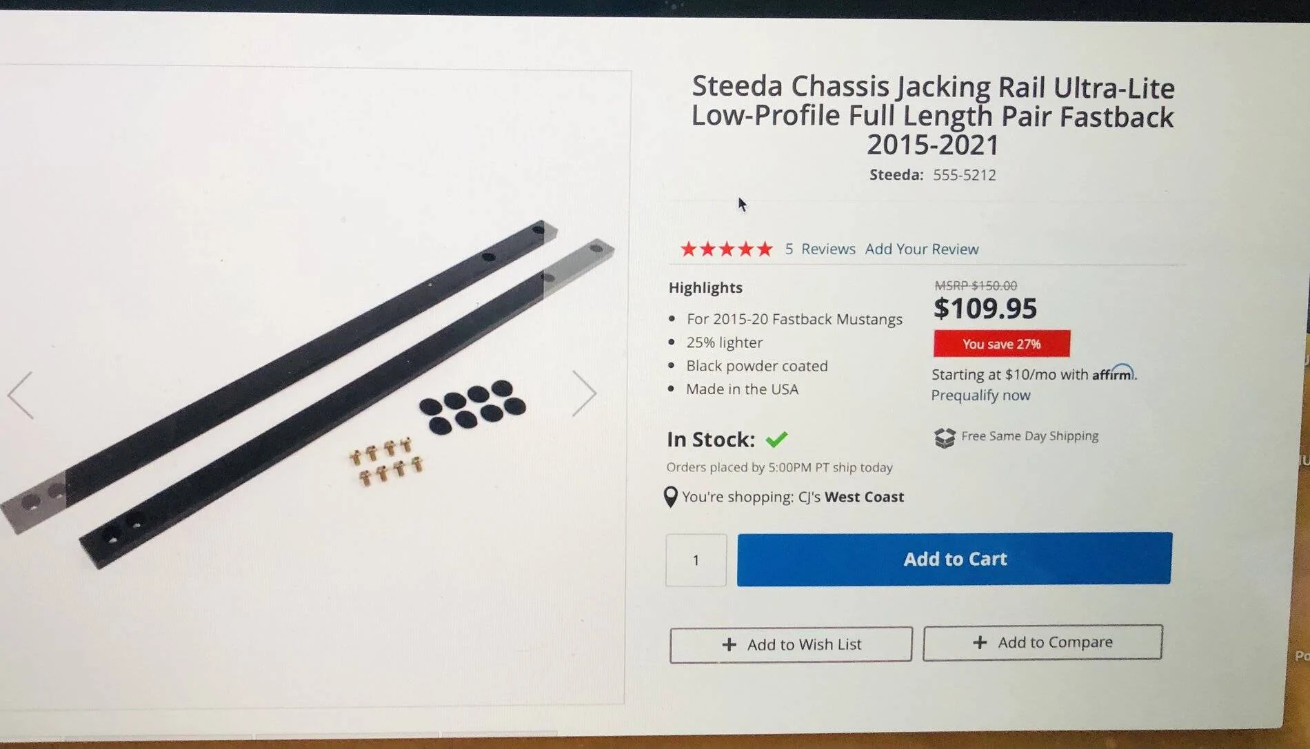 Mustang Jacking Rail.webp