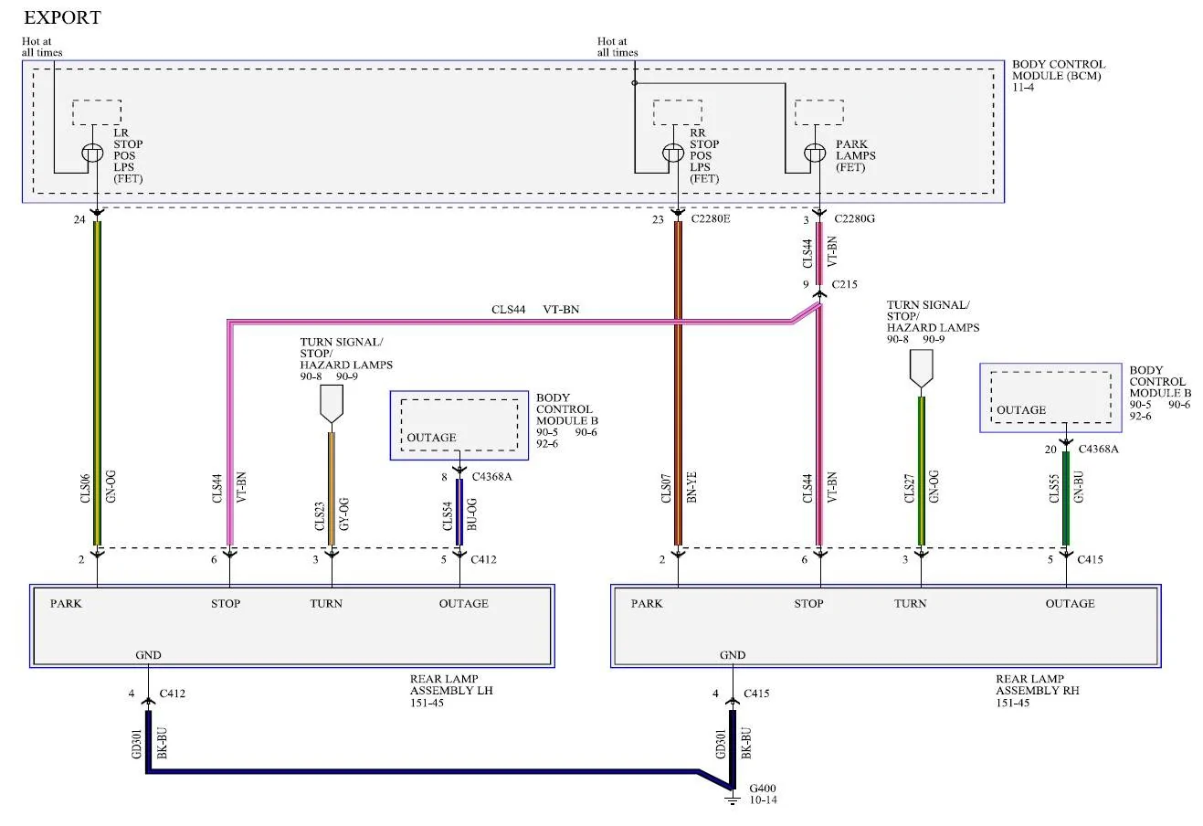 2020 Export Mustang Tail Light Wiring Diagram.webp