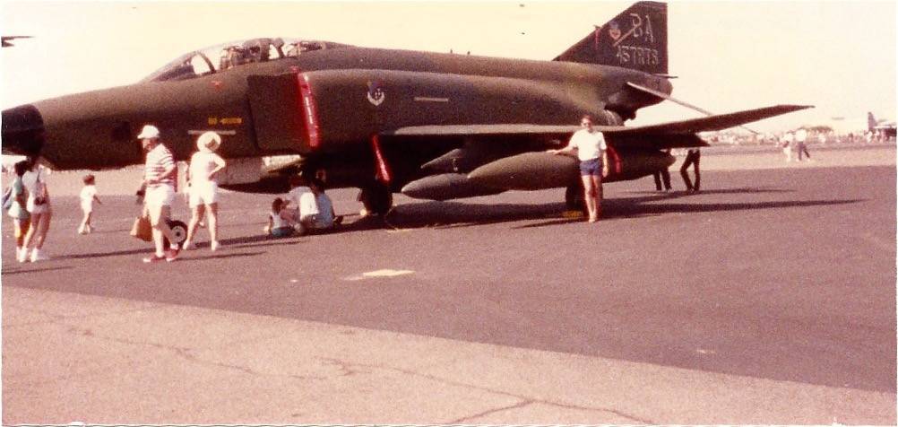 Chris with 45th TRTS RF-4C at Mather AFB Air Show.jpeg