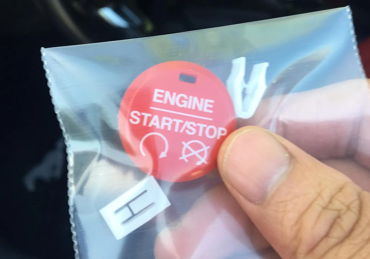 GT350 red starter button.webp