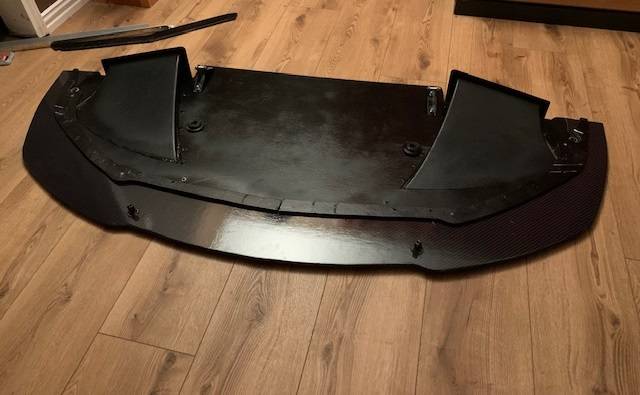 Almost finished.   Big diffuser ducts feed the brakes and help generate downforce