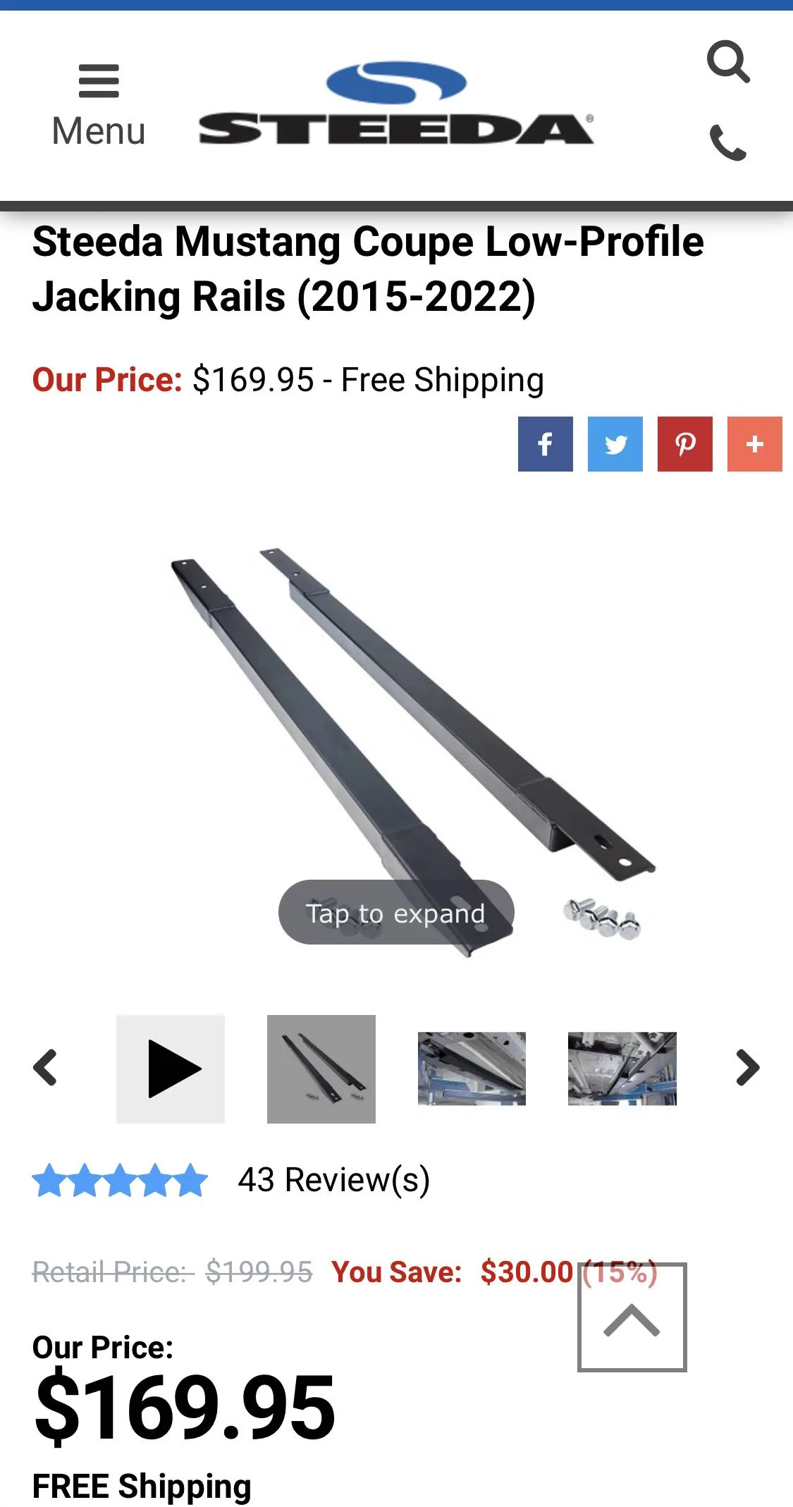 Florida - Steeda Jacking Rails / OEM Shocks Struts off 2016 Mustang GT ...
