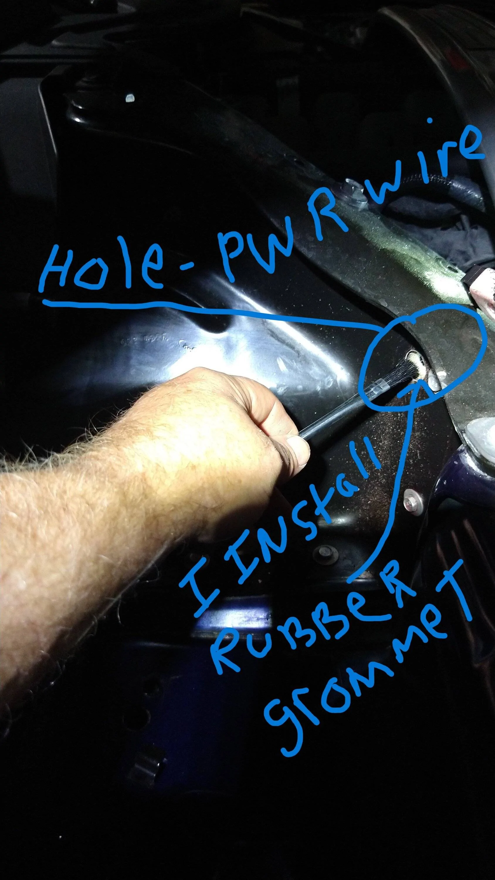 Hole in Batt Box for routing of power wires .jpg