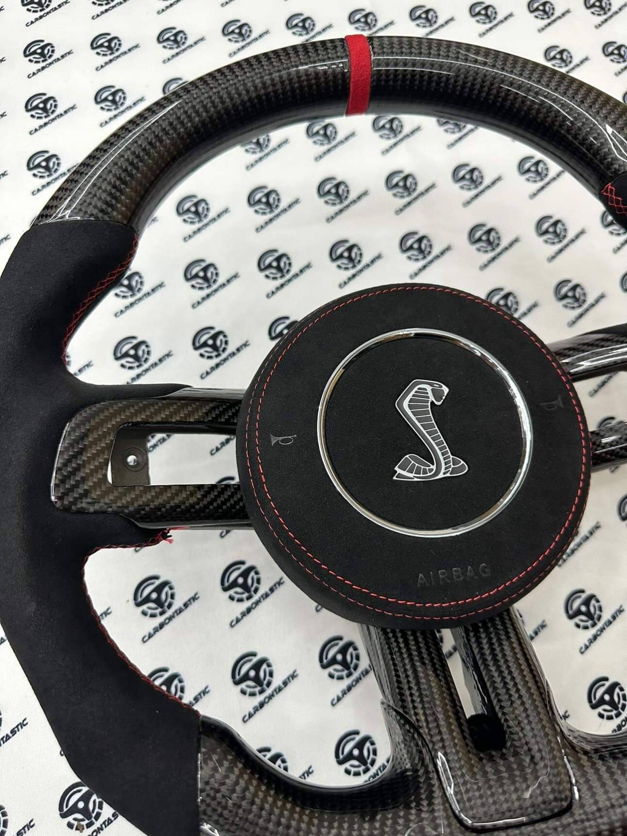 Ford Mustang (2015-2023) Carbon Fiber Steering Wheel Trim - View #9