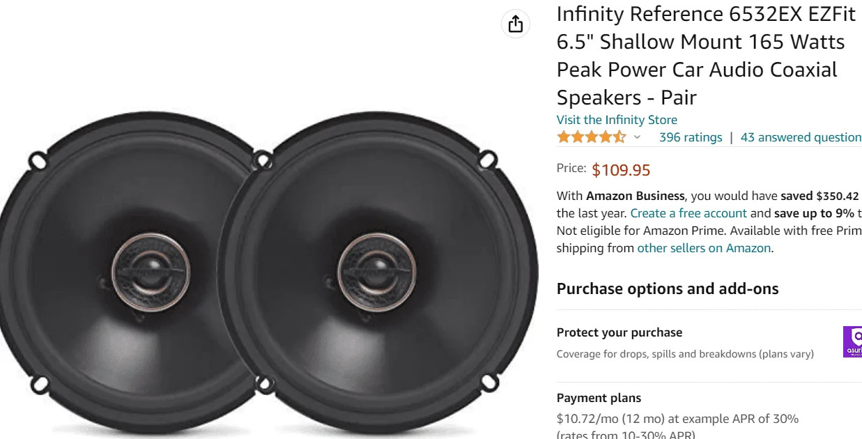 Infiniti Ref 6.5 Speakers Front Doors.webp