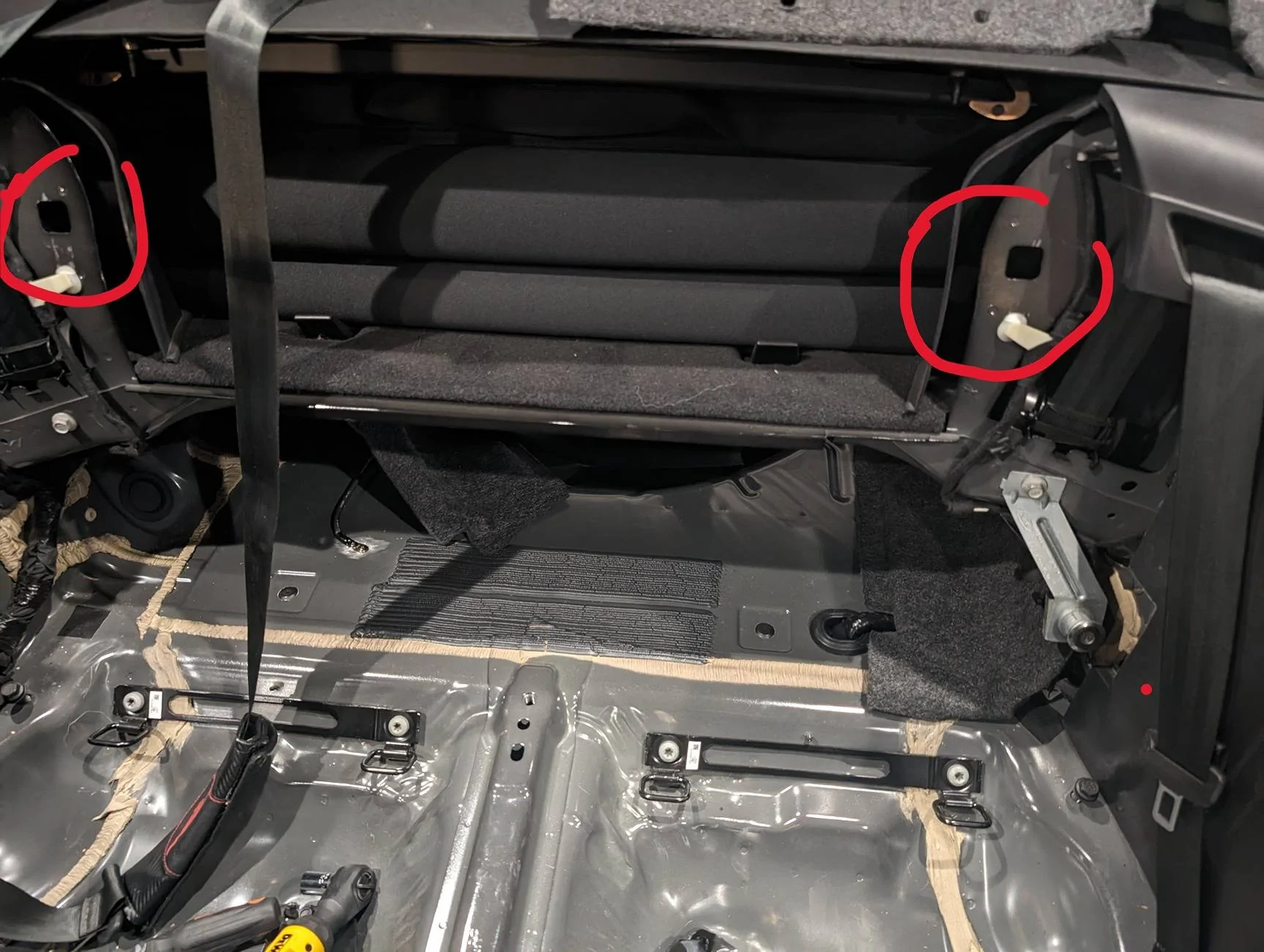 Mustang rear upper seat clip locations.webp