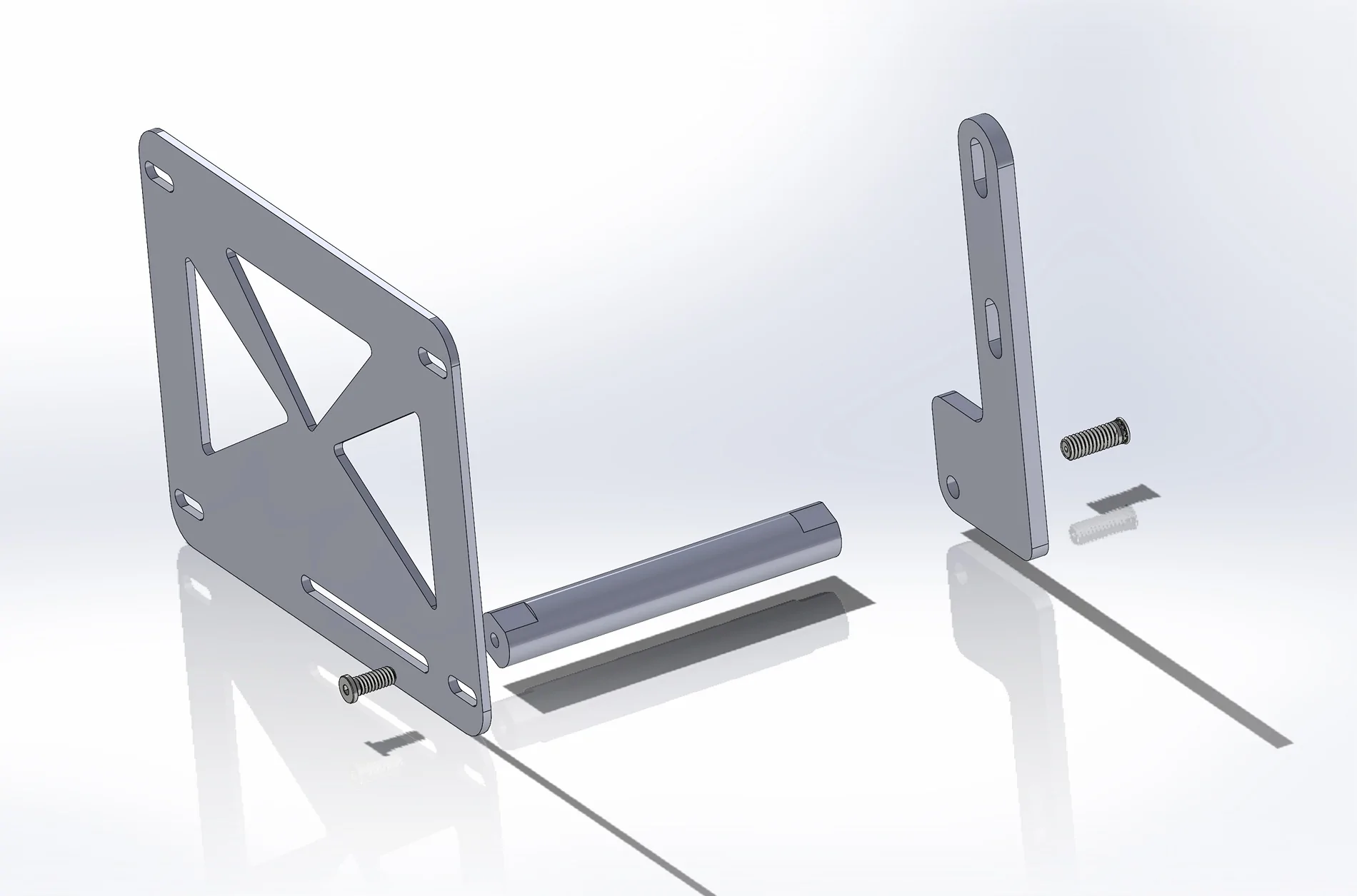 bumper support bracket assembly exploded.webp