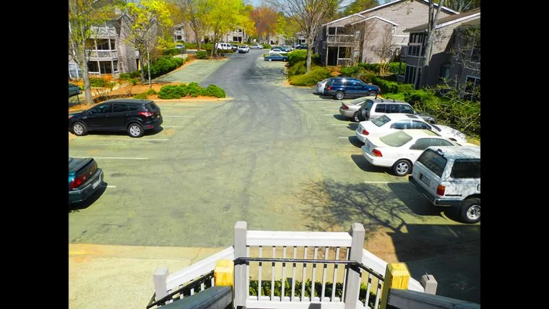 pollenated parking lot in Marietta, GA, photo by Amber Victoria.webp