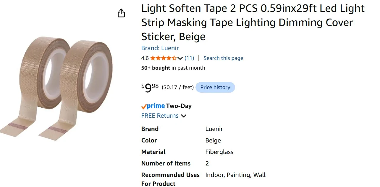 15 percent led tint tape.webp
