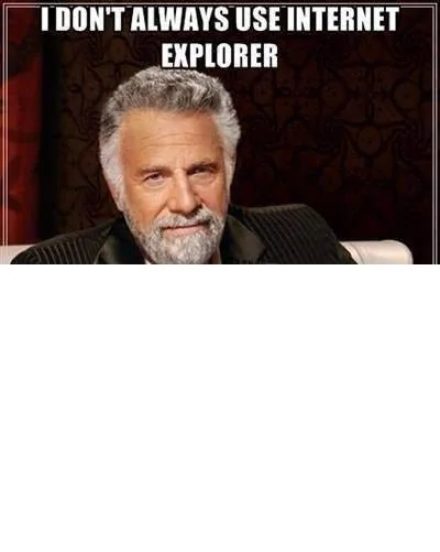 I don't always use Internet Explorer.webp
