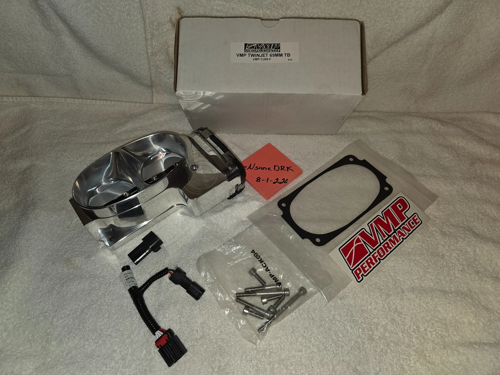 S650 Mustang New VMP Twinjet 69mm Throttle Body VMP-TJ69-F {filename}