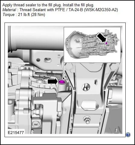 TR3160 fill plug torque value.webp