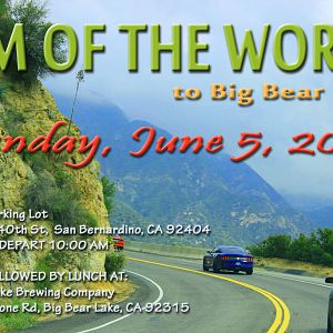 SoCal Meet & Cruise #10: Rim of the World to Big Bear Lake - June 5, 2016