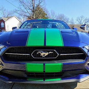 2018 Kona Blue Ford Mustang Ecoboost Convertible