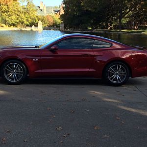 2015 GT Base 6MT, Ruby Red with Ceramic Interior. In complete shade.