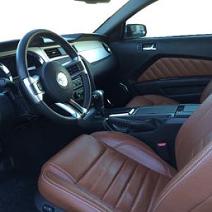 2012 3.7 Premium with Pony Package, Performance White  and Saddle Interior.