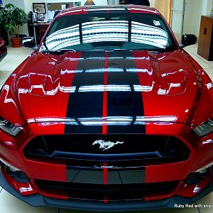 Ruby Red with striping kit added