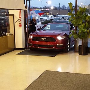 Pulling it out for the test drive.