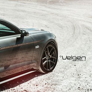 2015 Mustang GT Magnetic Grey on Velgen Wheels
VMB5s Matte Gunmetal 
20x9 & 20x10.5

http://velgenwheels.com