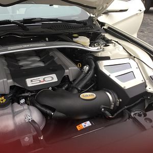 Airaid cold intake with cover... clean but you feel it