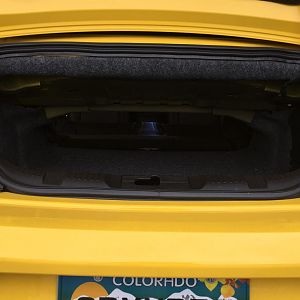 No seat back with cushion in place