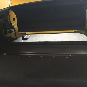Seat back folded on top of cushion