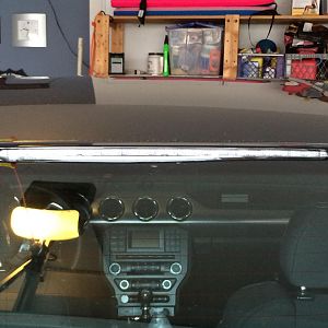 Misaligned brake light/back window