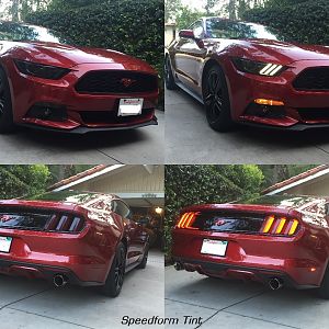 SpeedformTint & Ruby Red Ponies with lights off and on