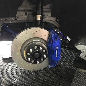 Front Brakes Installed