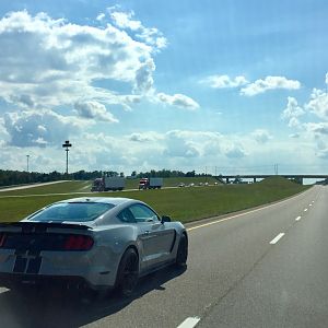 On the highway I-81 South from Johnson City Ford to Knoxville, TN