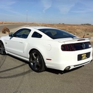 2013 GT (Mustang Customizer Winner #1: California Special Side Scoops, GT500 Rear Spoiler, Roush Hyperblack 20" Rims, Falken Azenis PT722 Tires, Eibac