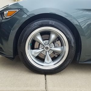 Front wheel clearance.