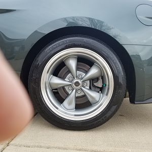 Rear wheel clearance.