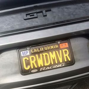 Plates finally arrived