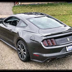 Ford Performance Rear Decklid w/ Ecoboost Badge. Tinted Taillights