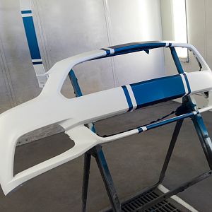 Front bumper & strut brace before clear