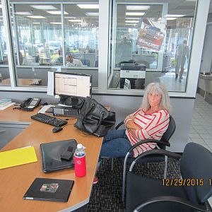 4 long hours at the dealer, I told my wife to bring a lunch and some aspirin...