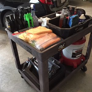 Cart I got for Fathers Day - going to be my detailing cart!